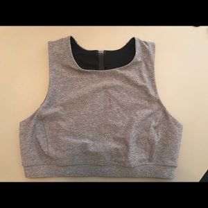Lululemon high neck, mesh back sports bra